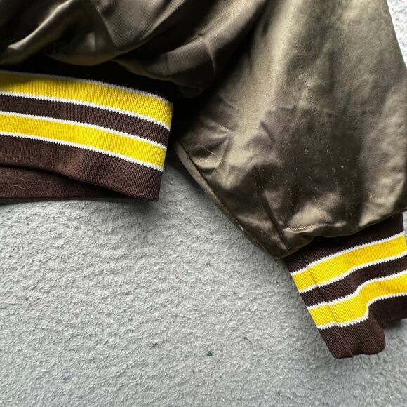 Vintage Aristo Jac Satin Jacket Mens Medium Package Liquor Cheyenne Wyoming Snap - Picture 9 of 14